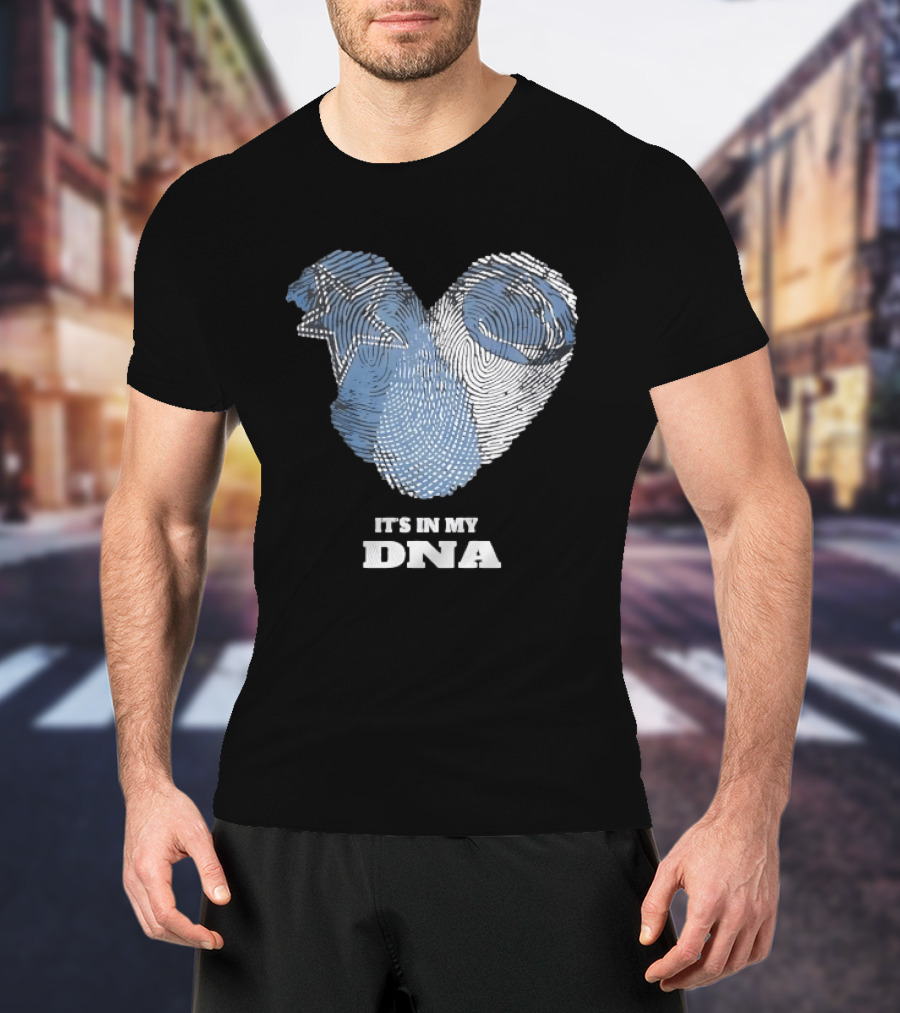 Dallas Cowboys Heart It's In My DNA Football Team Fan Pride T-Shirt