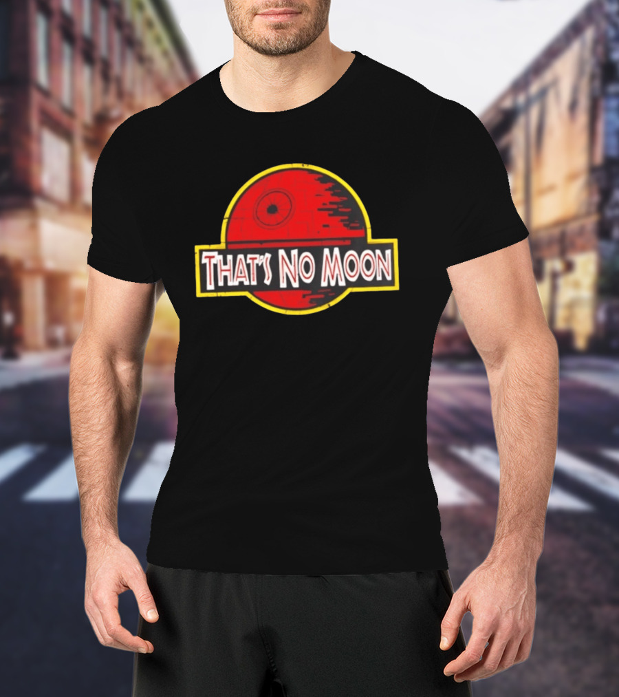 Death Star Jurassic Park That's No Moon Crossover Fan Merch T-Shirt
