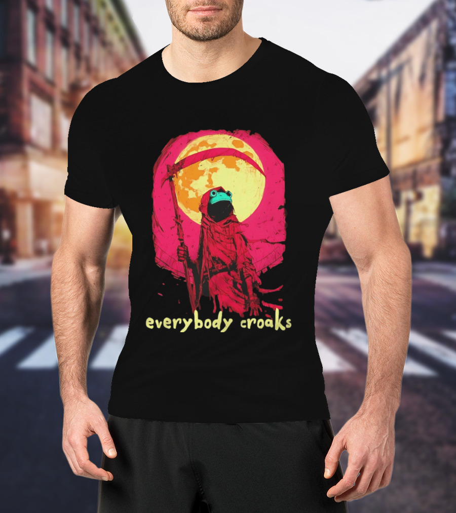 Everybody Croaks Frog Reaper Moon Scene T-Shirt