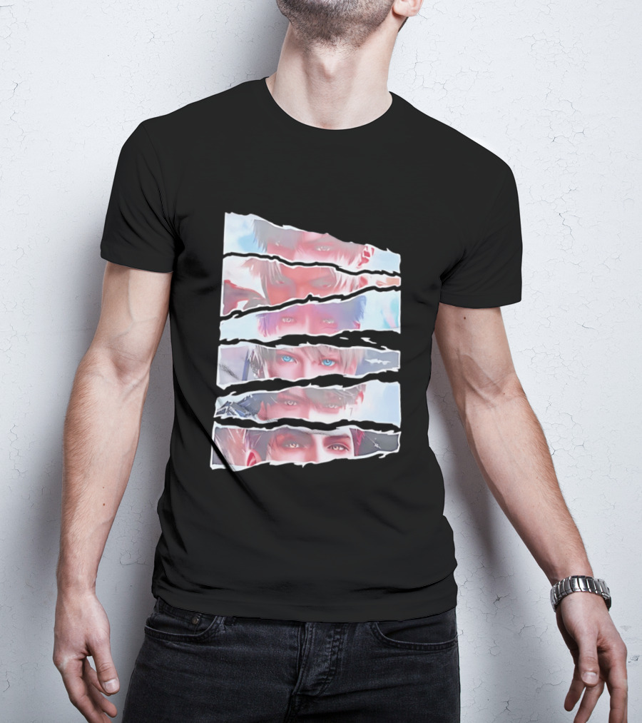 Love And Deepspace Otome Game Character Eyes Collage T-Shirt