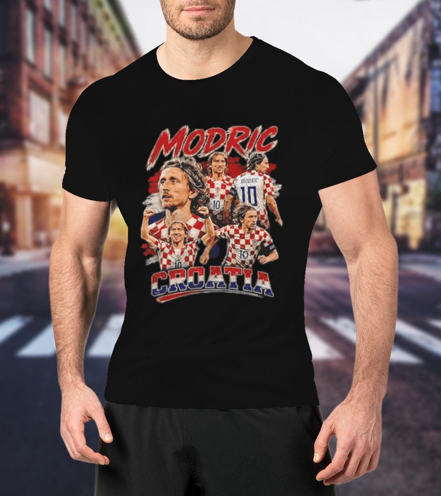 Luka Modric Croatia Number 10 National Team Football Player T-Shirt