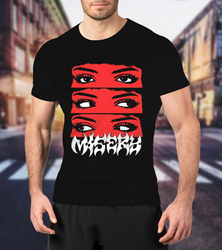 Misery Red Eyes Triple Stare T-Shirt