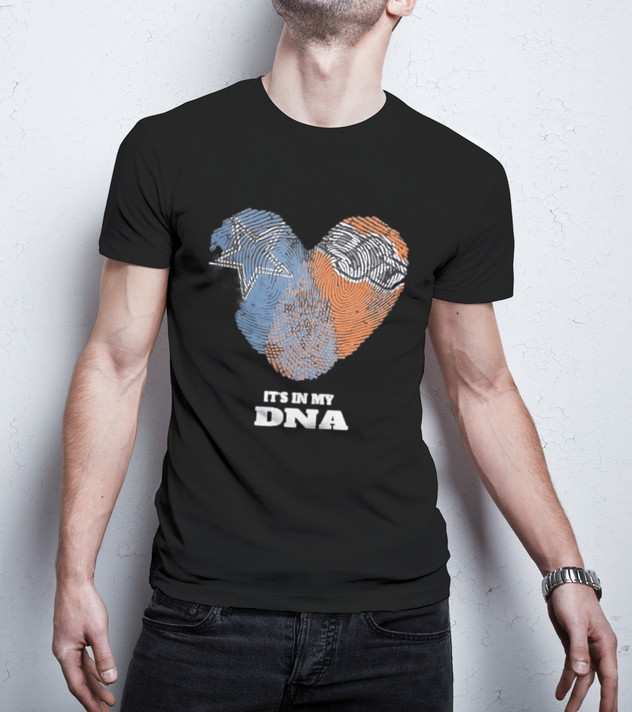 Texas Longhorns It's In My DNA Fingerprint Heart T-Shirt