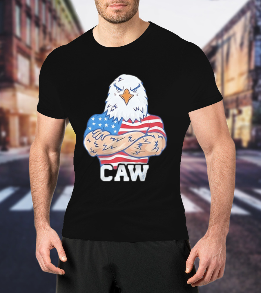 Pat McAfee Eagle Caw American Flag 4th Of July T-Shirt