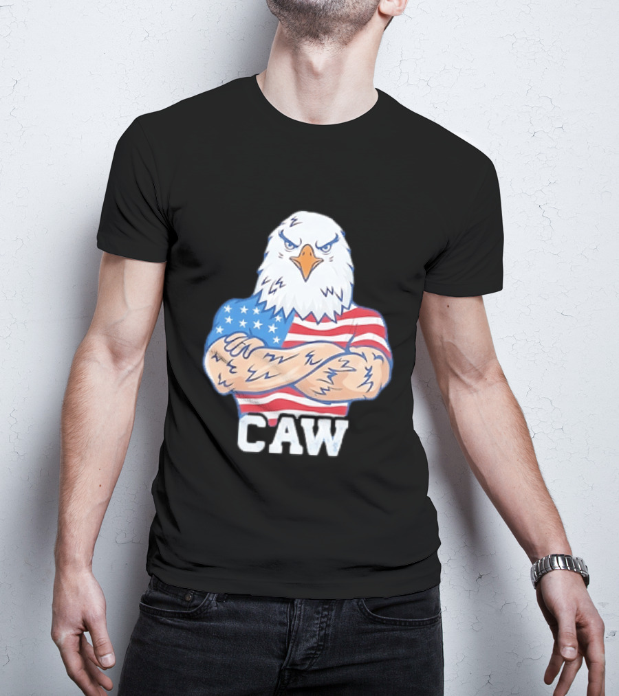 Pat McAfee Eagle Caw American Flag 4th Of July T-Shirt