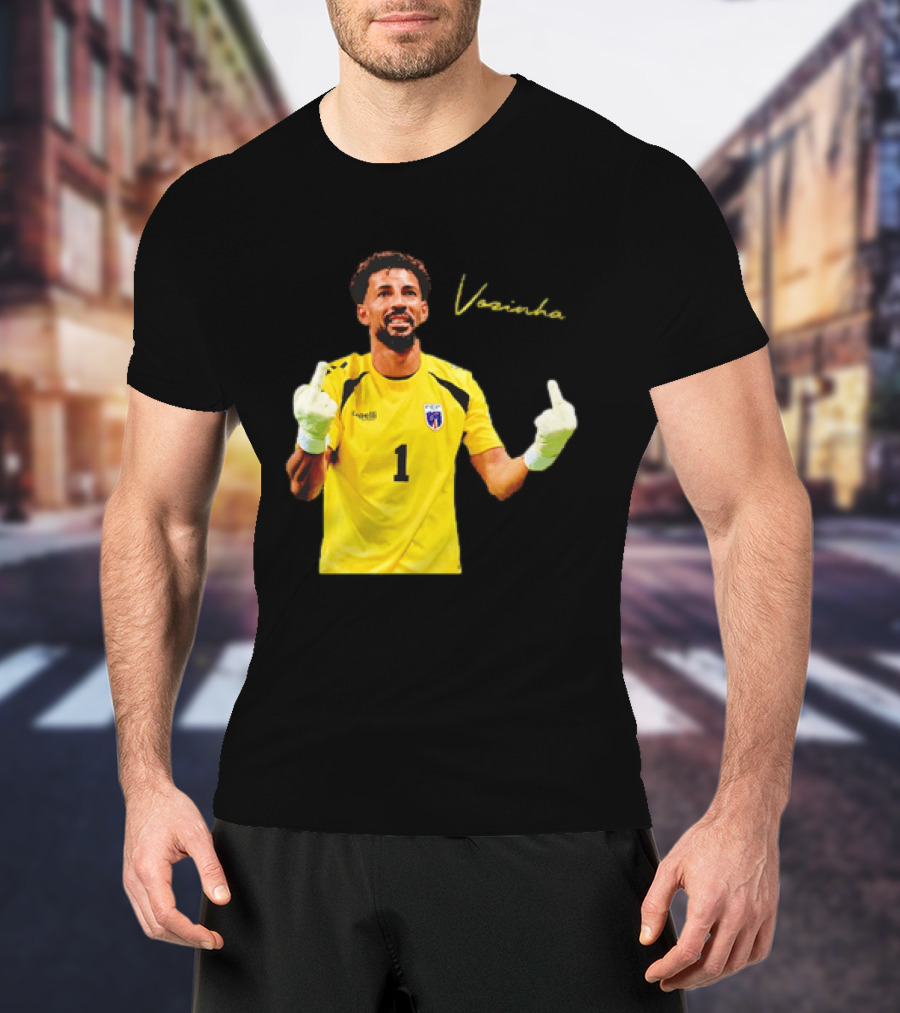 Vozinha Cape Verde National Team Number 1 Player Gesture T-Shirt