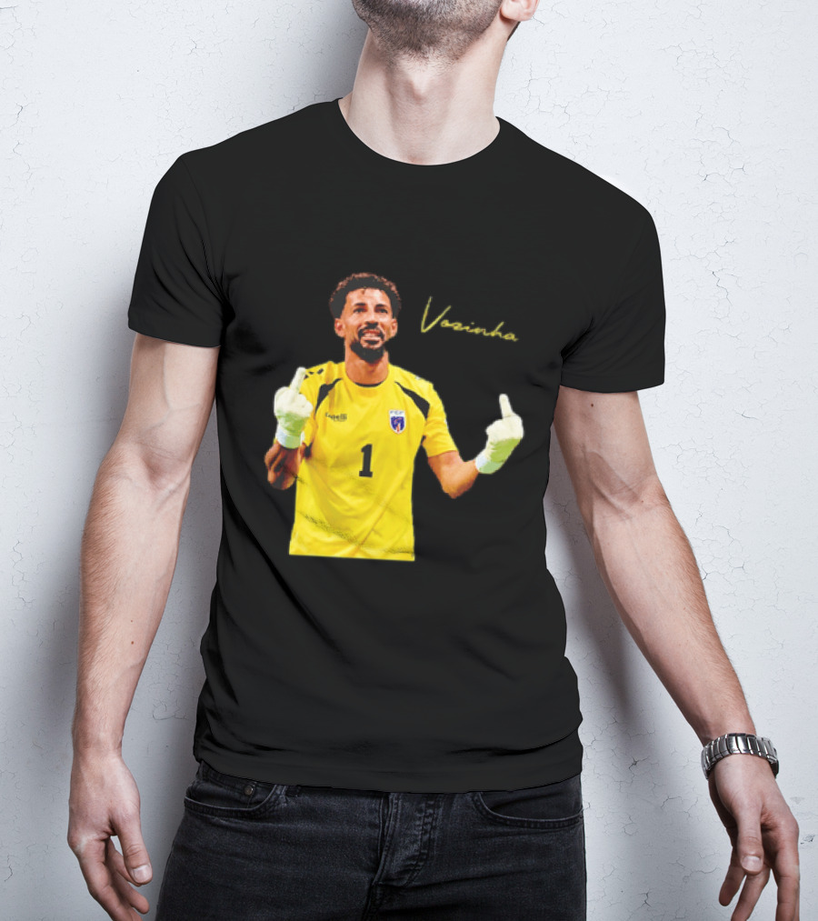 Vozinha Cape Verde National Team Number 1 Player Gesture T-Shirt