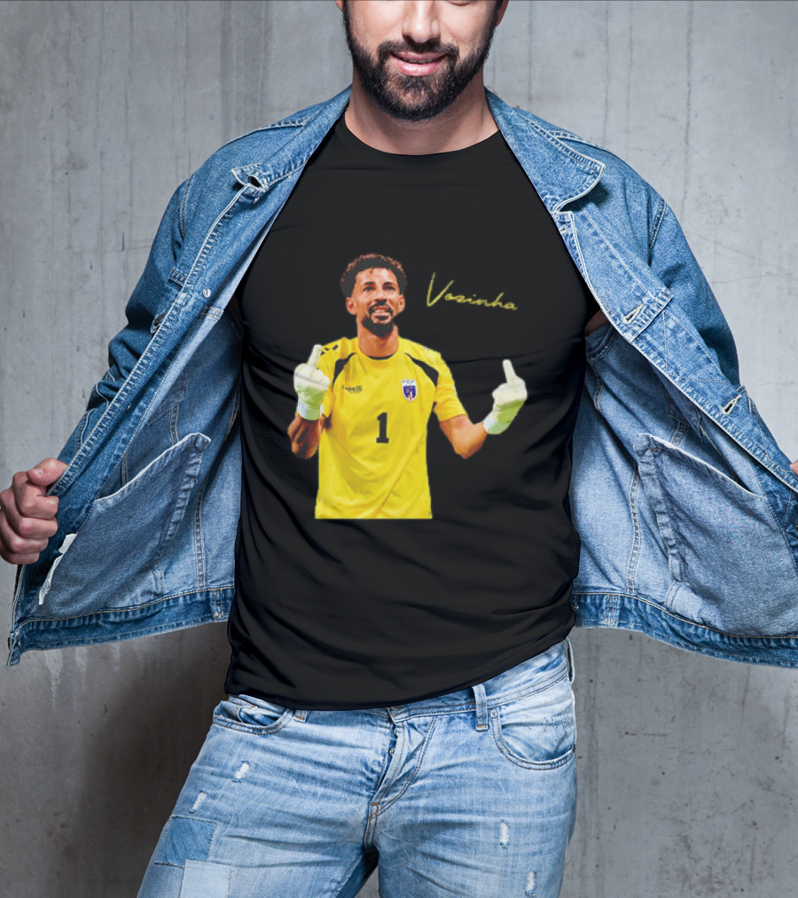 Vozinha Cape Verde National Team Number 1 Player Gesture T-Shirt