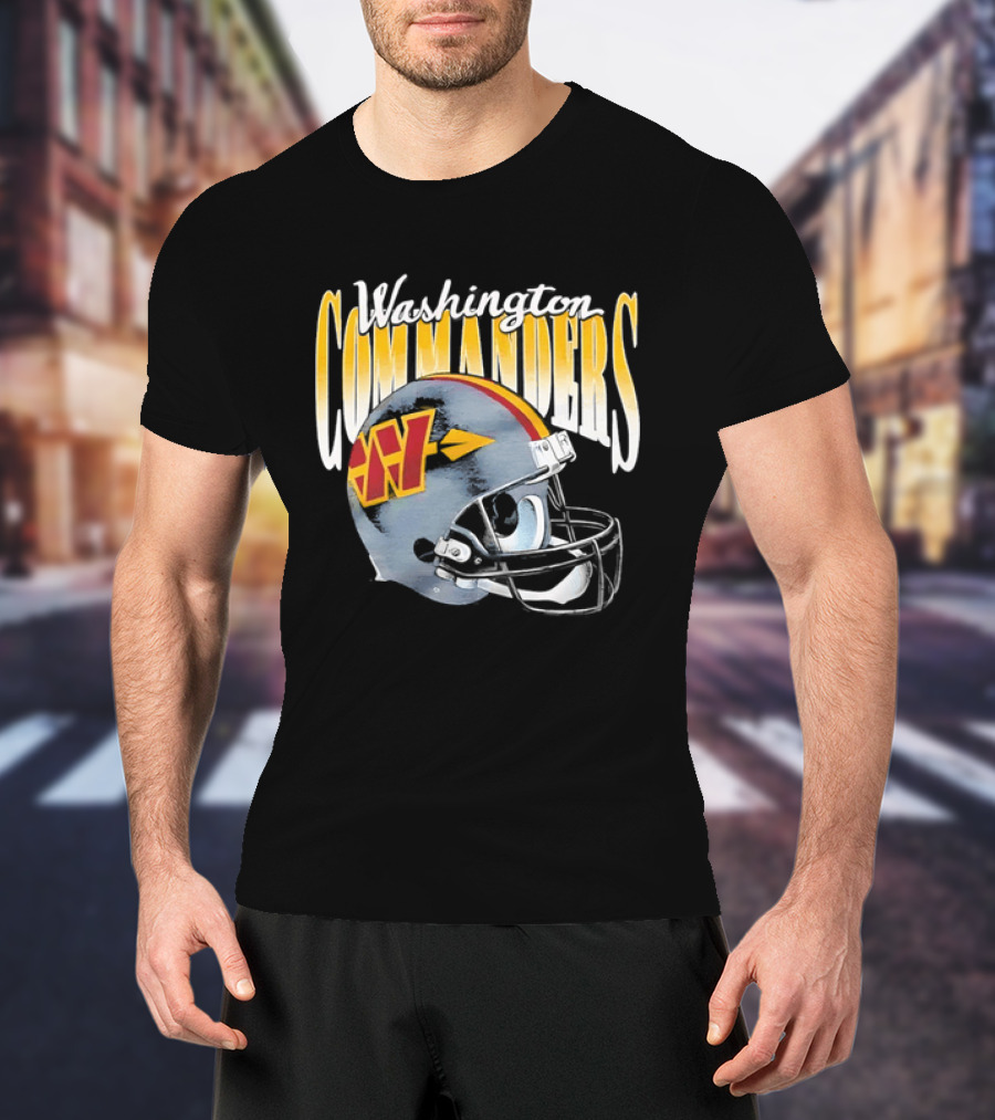 Washington Commanders Football Helmet Men's T-Shirt