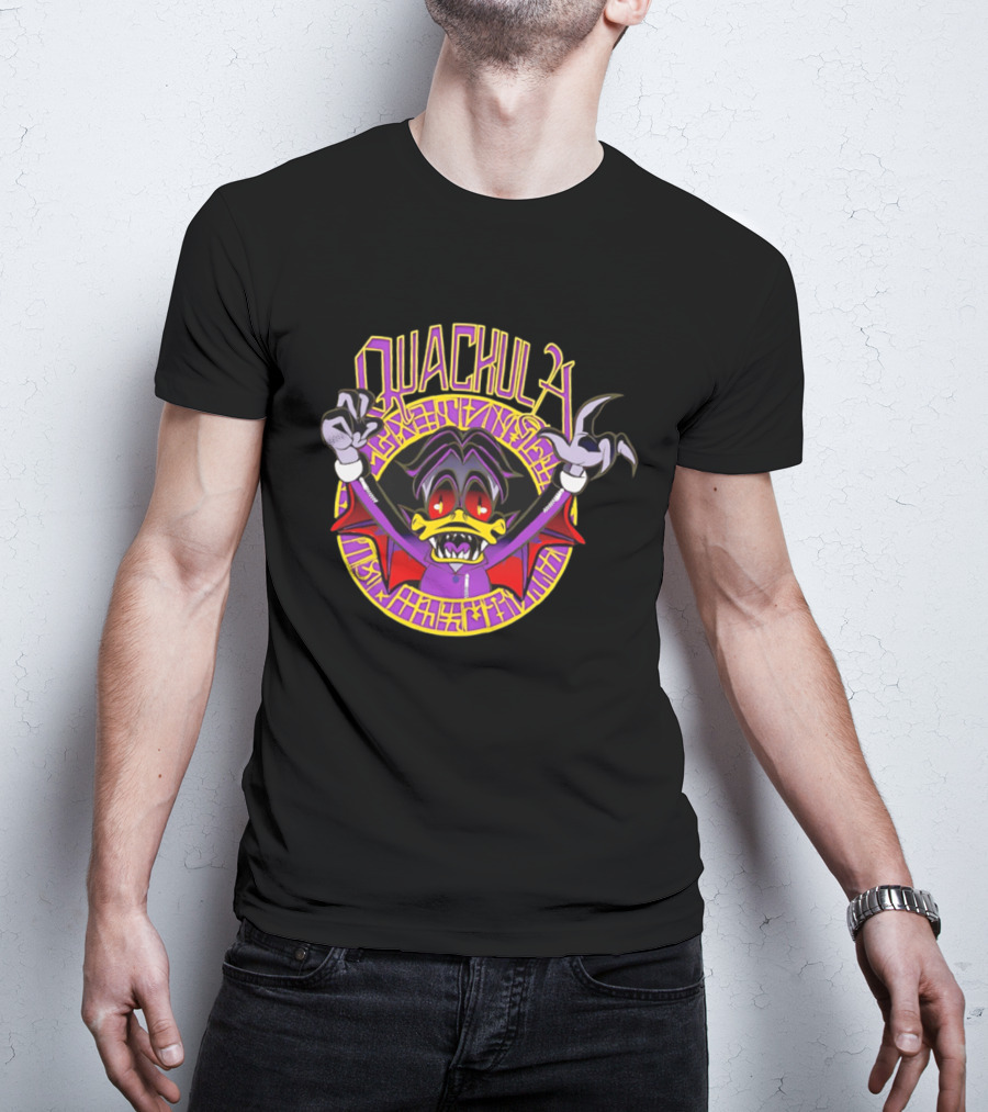 Quackula Vampire Duck Halloween Cartoon T-Shirt
