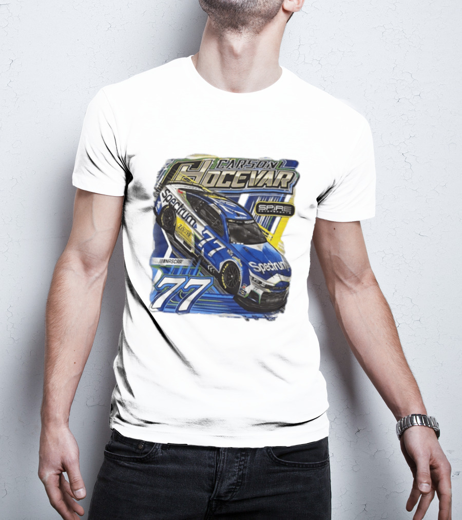 Carson Hocevar 77 Spectrum Chevrolet Camaro Spire Motorsports NASCAR Racing Team T-Shirt