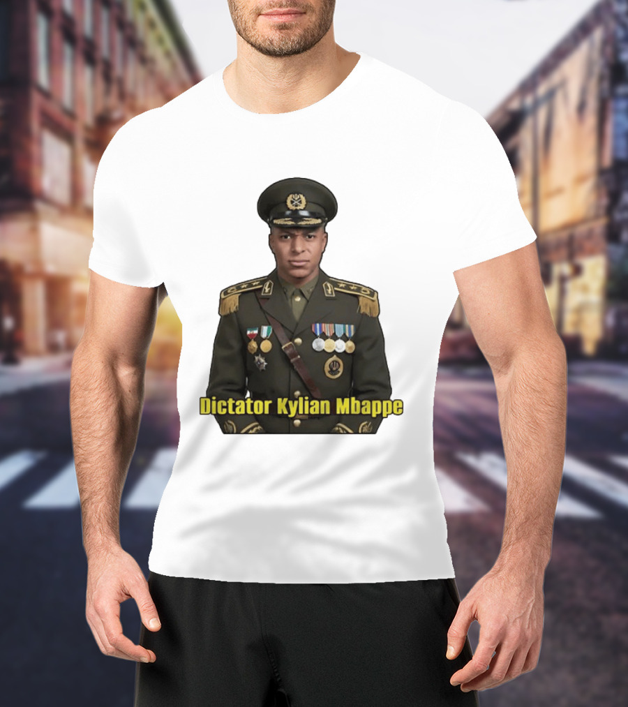 Kylian Mbappe France National Team Dictator Kylian Mbappe Military Uniform T-Shirt