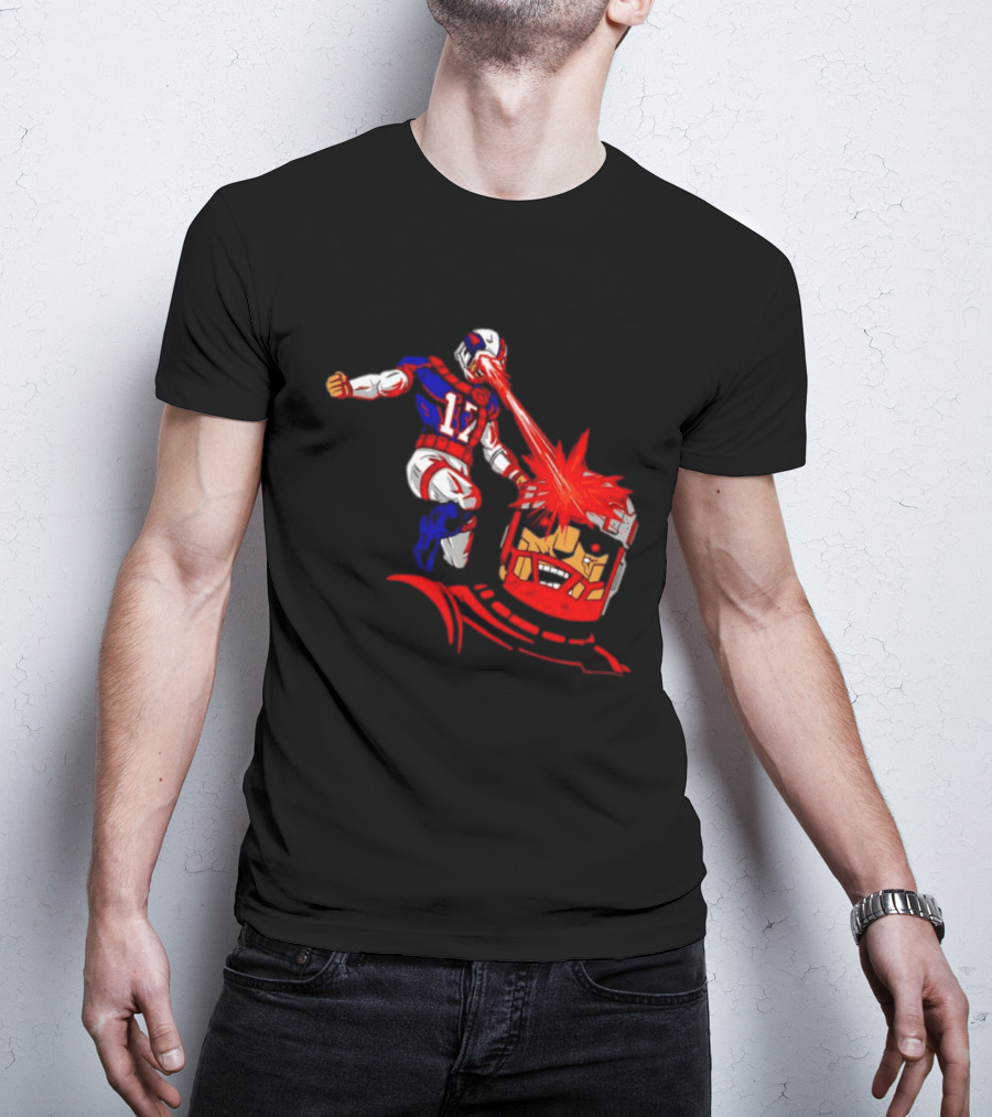 Buffalo Bills Josh Allen Laser Eyes Vs. Bo Jackson Battle Arena T-Shirt