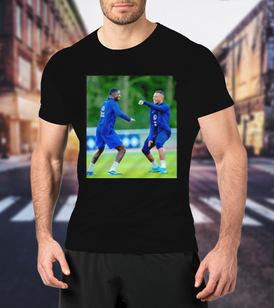 Kylian Mbappe Ousmane Dembele France National Football Team Training France Football Kings Of Europe T-Shirt