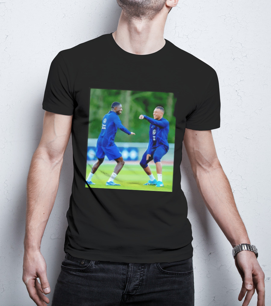 Kylian Mbappe Ousmane Dembele France National Football Team Training France Football Kings Of Europe T-Shirt