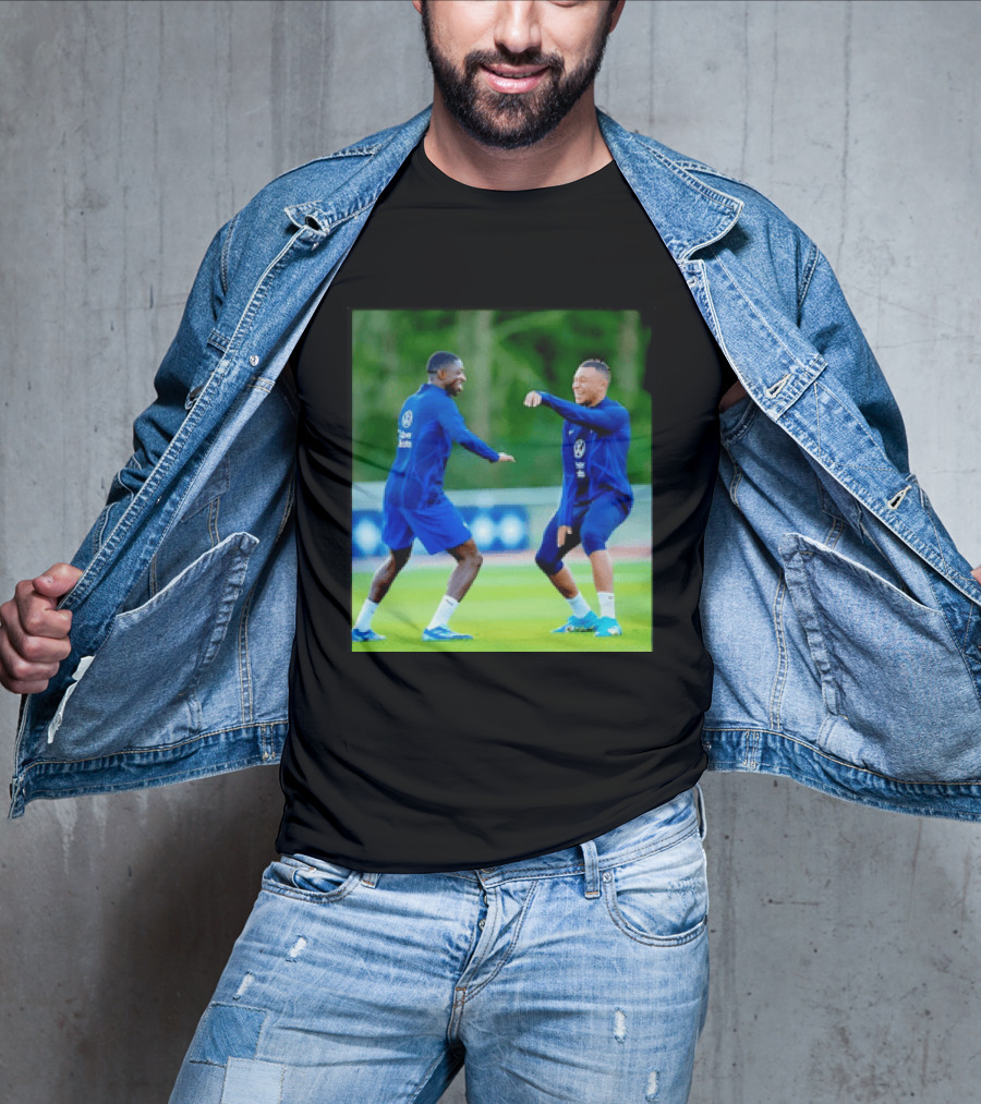 Kylian Mbappe Ousmane Dembele France National Football Team Training France Football Kings Of Europe T-Shirt