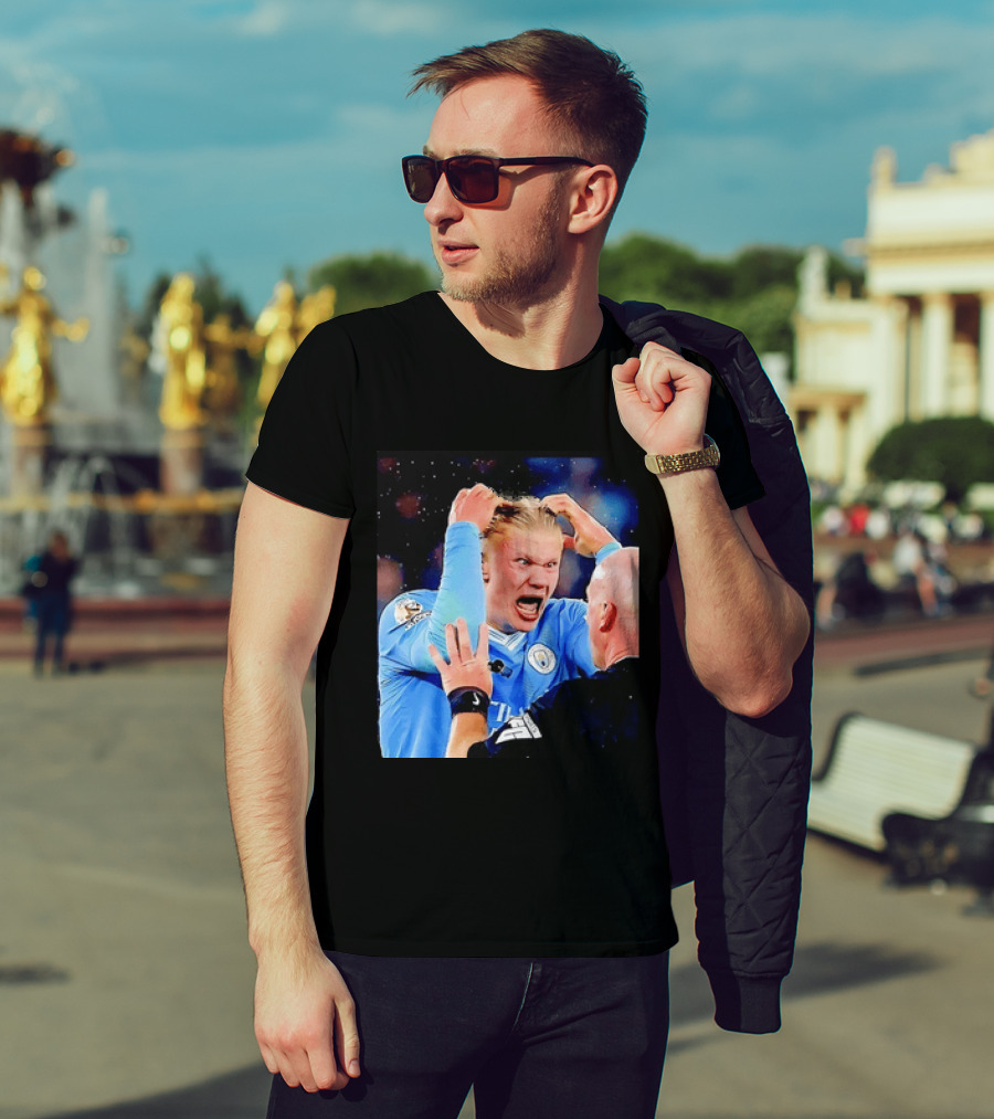 Erling Haaland Manchester City Emotional Reaction T-Shirt