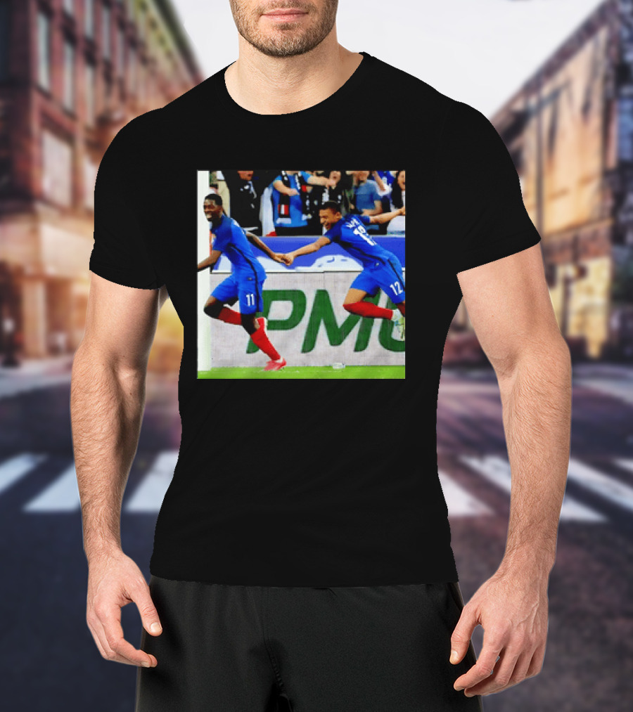 France National Team Kylian Mbappé Ousmane Dembélé Celebration T-Shirt