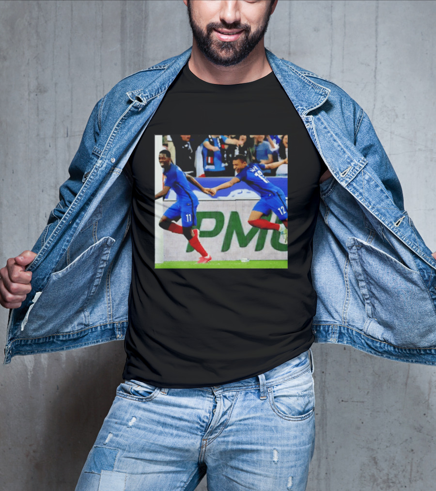 France National Team Kylian Mbappé Ousmane Dembélé Celebration T-Shirt