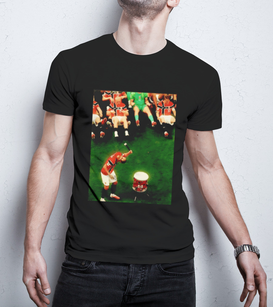 Erling Haaland Norway Football Team Drummer Celebration 26WC T-Shirt
