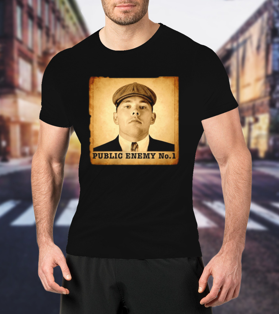 Los Angeles Dodgers Public Enemy No 1 Vintage Wanted T-Shirt