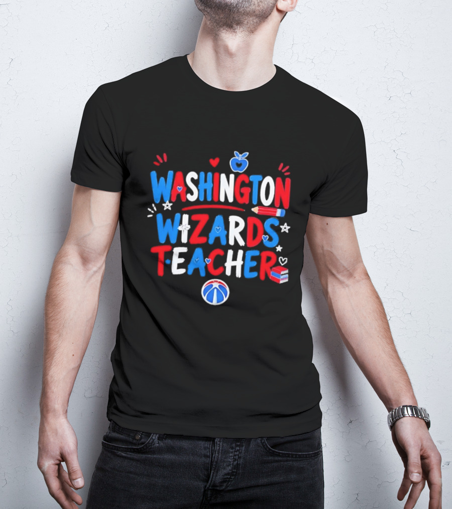 Washington Wizards Teacher Basketball School Spirit T-Shirt