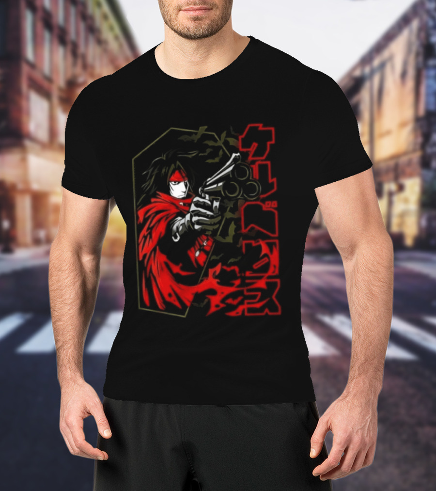Vincent Valentine Final Fantasy VII Lock N Load Manga T-Shirt