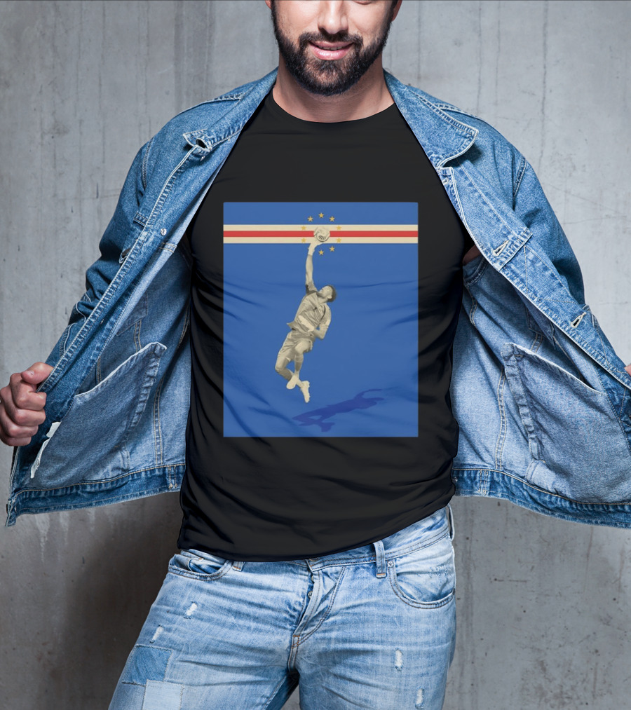 Vozinha Cape Verde African Cup Of Nations Soccer Star Goalkeeper Save T-Shirt