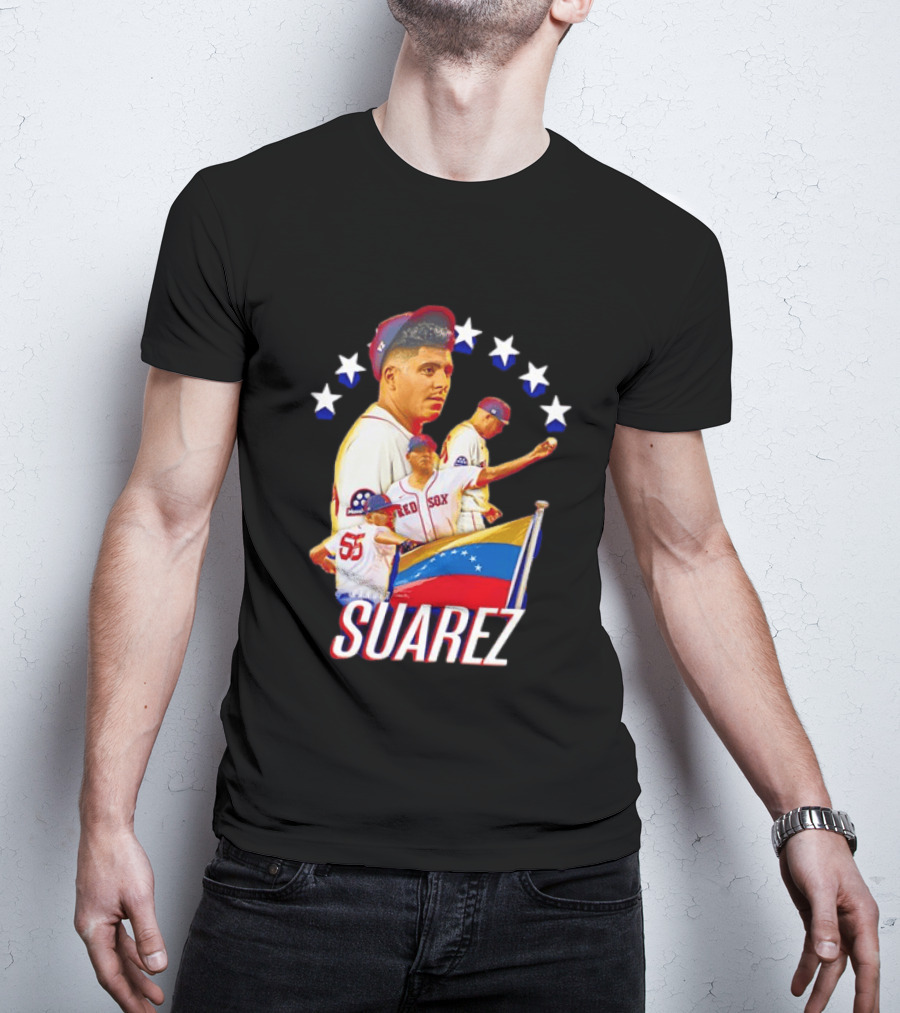 Ranger Suarez Philadelphia Phillies MLB Venezuela Flag Star Baseball T-Shirt
