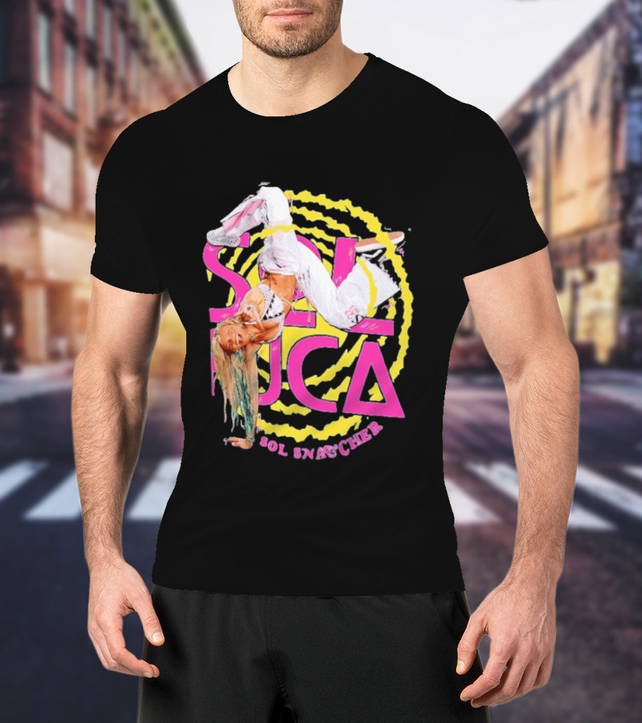 Sol Ruca Sol Snatcher WWE NXT Wrestling Star Colorful Backflip Action T-Shirt