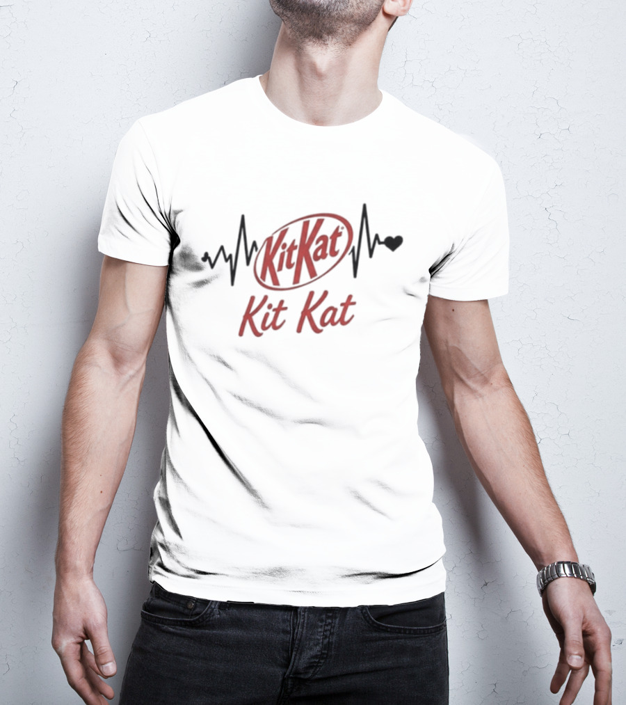 Heartbeat Kit Kat Addiction Lover T-Shirt