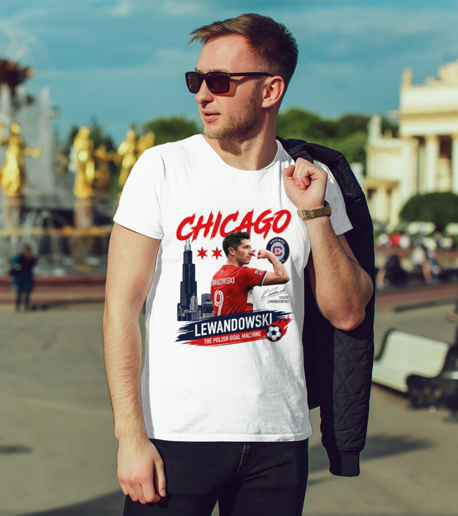 Chicago Fire FC Lewandowski The Polish Goal Machine T-Shirt