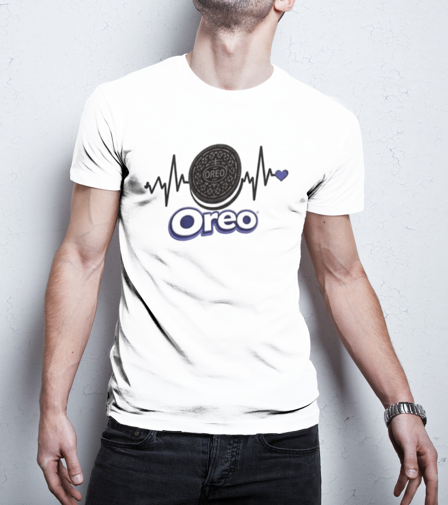Heartbeat Oreo Addiction Lover T-Shirt