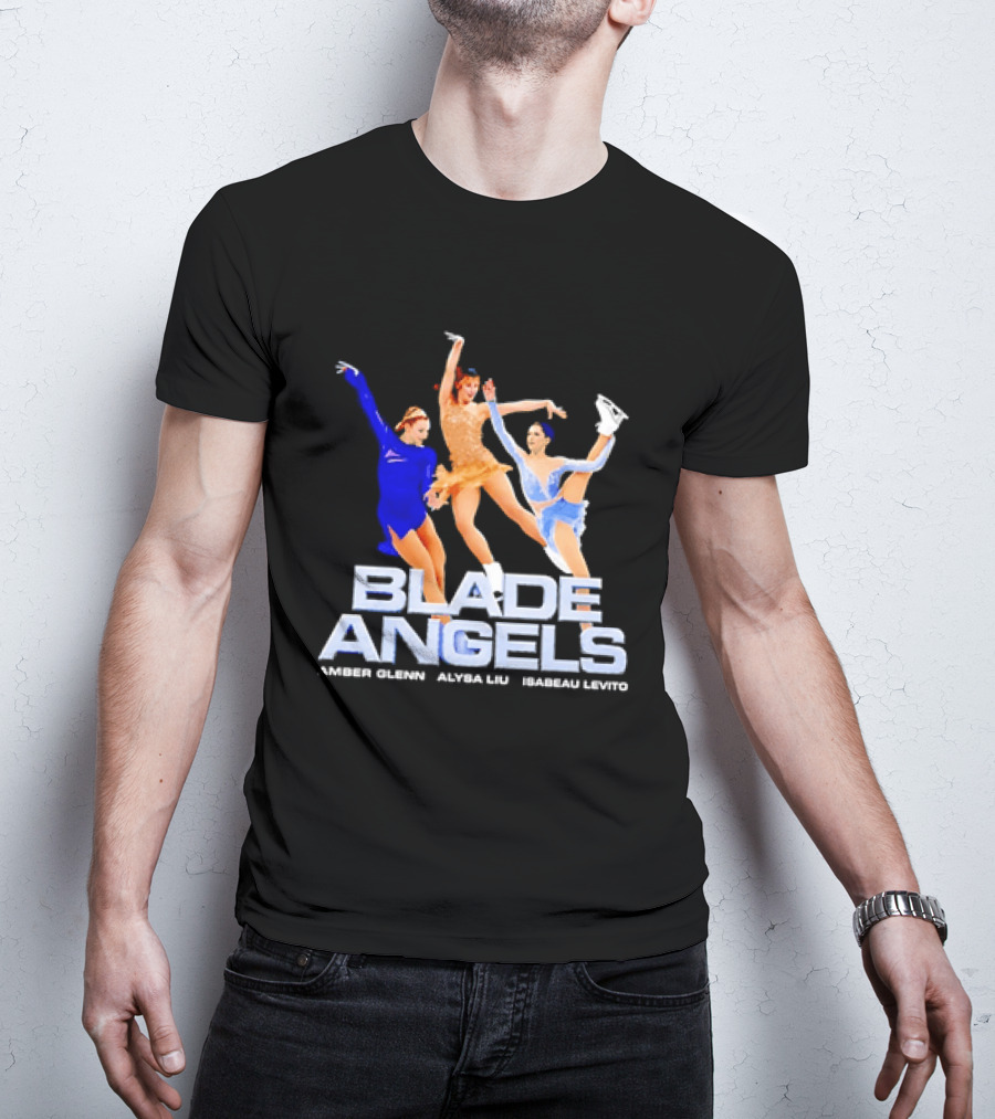 Blade Angels Amber Glenn Alysa Liu Isabeau Levito Team USA Figure Skating T-Shirt