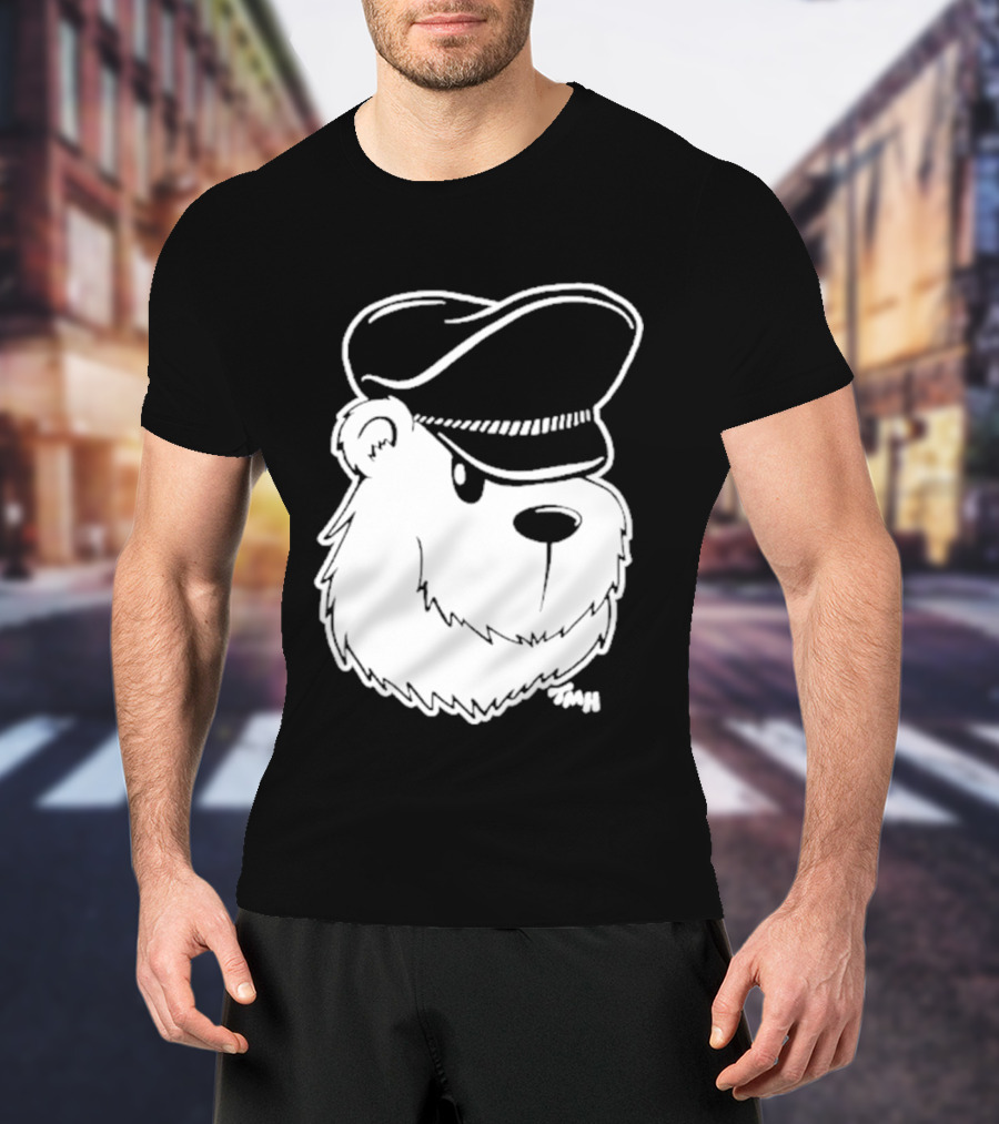 Bear With Police Officer Hat T-Shirt
