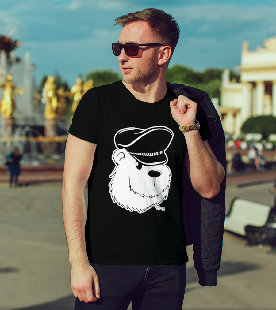Bear With Police Officer Hat T-Shirt