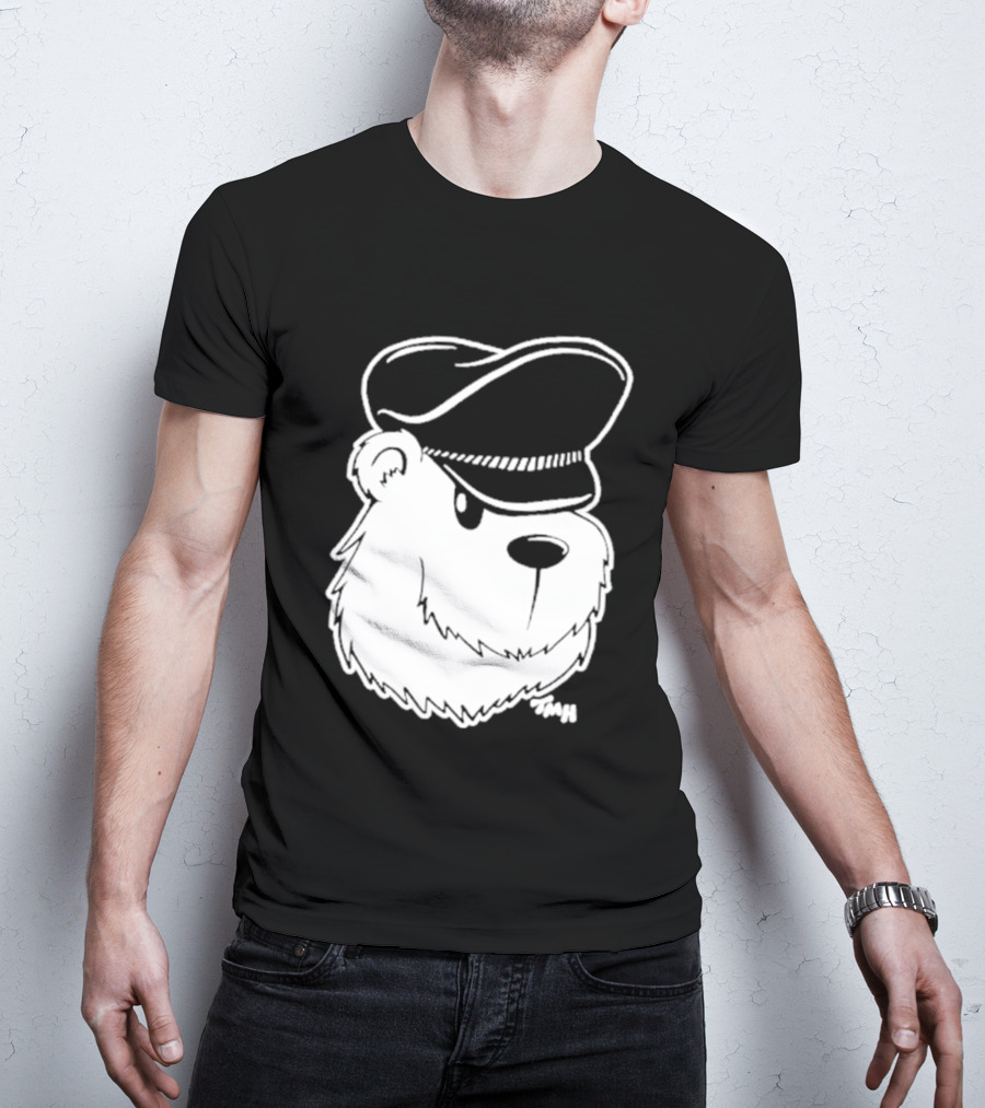 Bear With Police Officer Hat T-Shirt