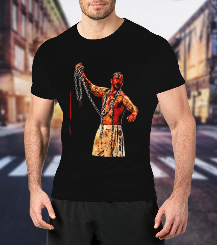 CM Punk Bloody Chain Wrestling WWE AEW Battle Attire T-Shirt
