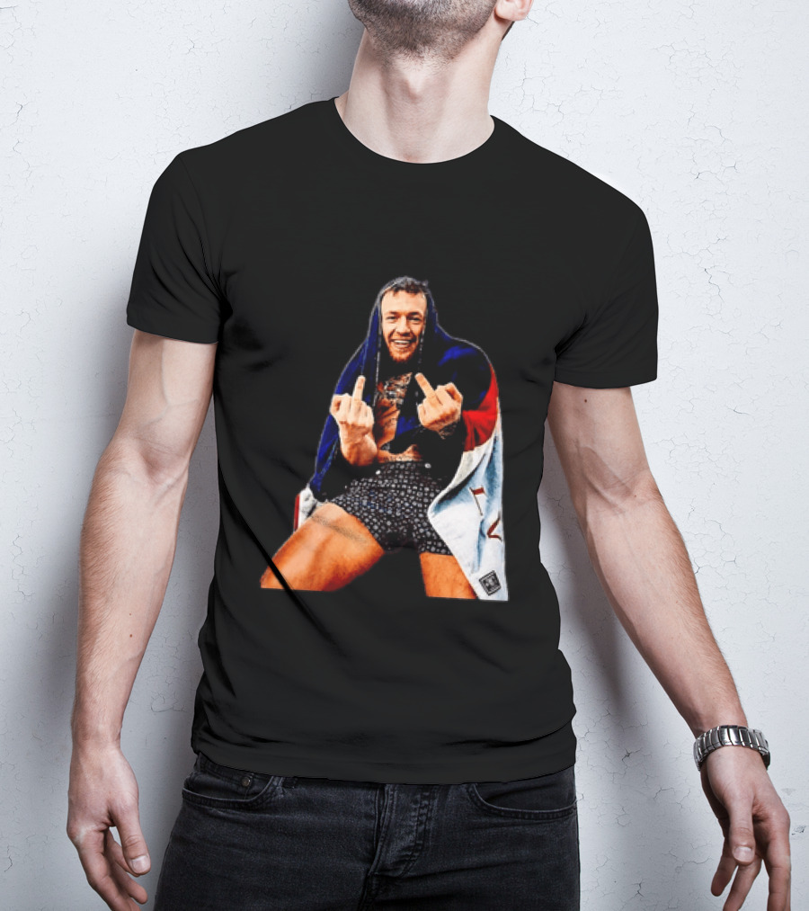 Conor McGregor The Notorious UFC MMA Middle Fingers T-Shirt