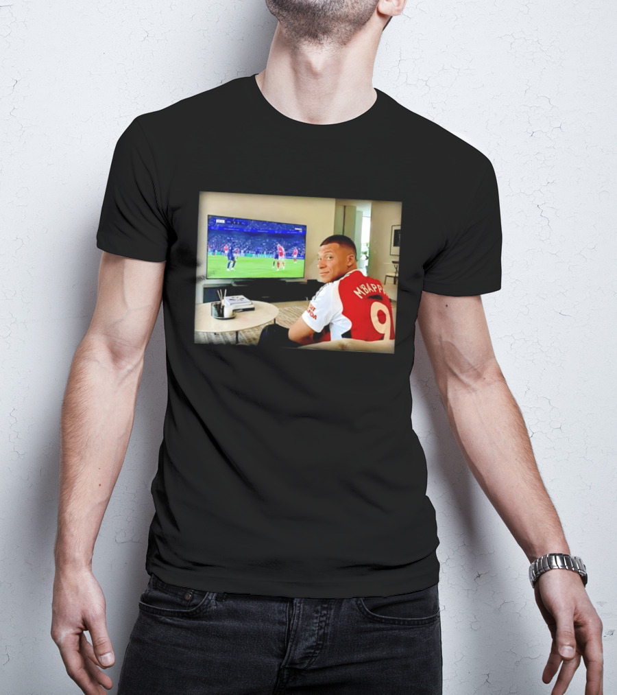 Kylian Mbappé No 9 Arsenal Jersey Visit Rwanda T-Shirt
