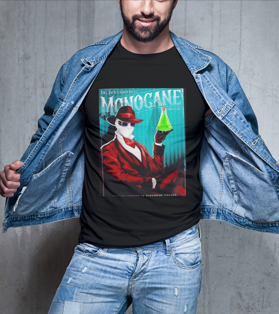 Dr Jack Griffin's Monocane Est 2011 Invisible Man T-Shirt