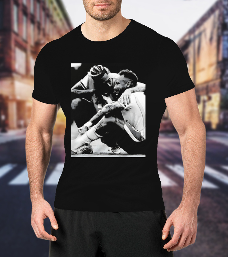 Neymar Jr And Raphinha Emotional Moment Brazil National Football Team T-Shirt