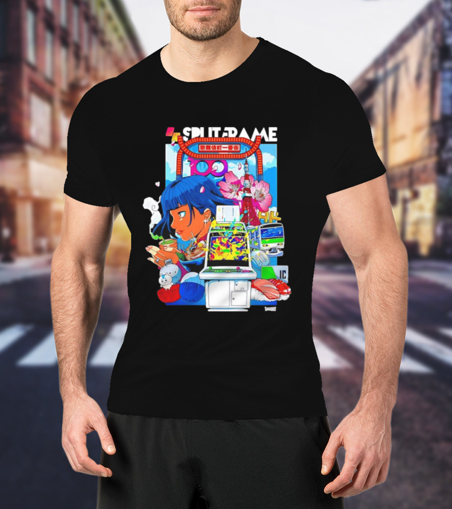 Tokyo Ramen Arcade Splitframe Kabukicho Ichibangai 100 IC Japanese T-Shirt