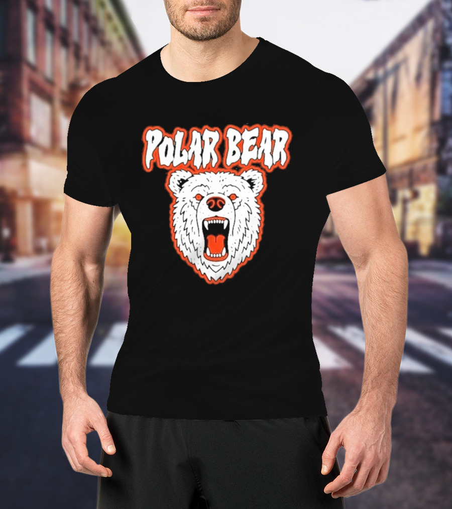 Polar Bear Arctic Wildlife Predator Fierce Expression T-Shirt