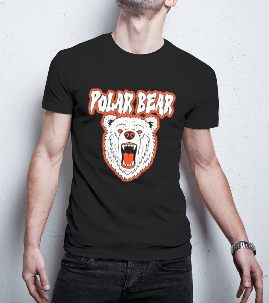Polar Bear Arctic Wildlife Predator Fierce Expression T-Shirt