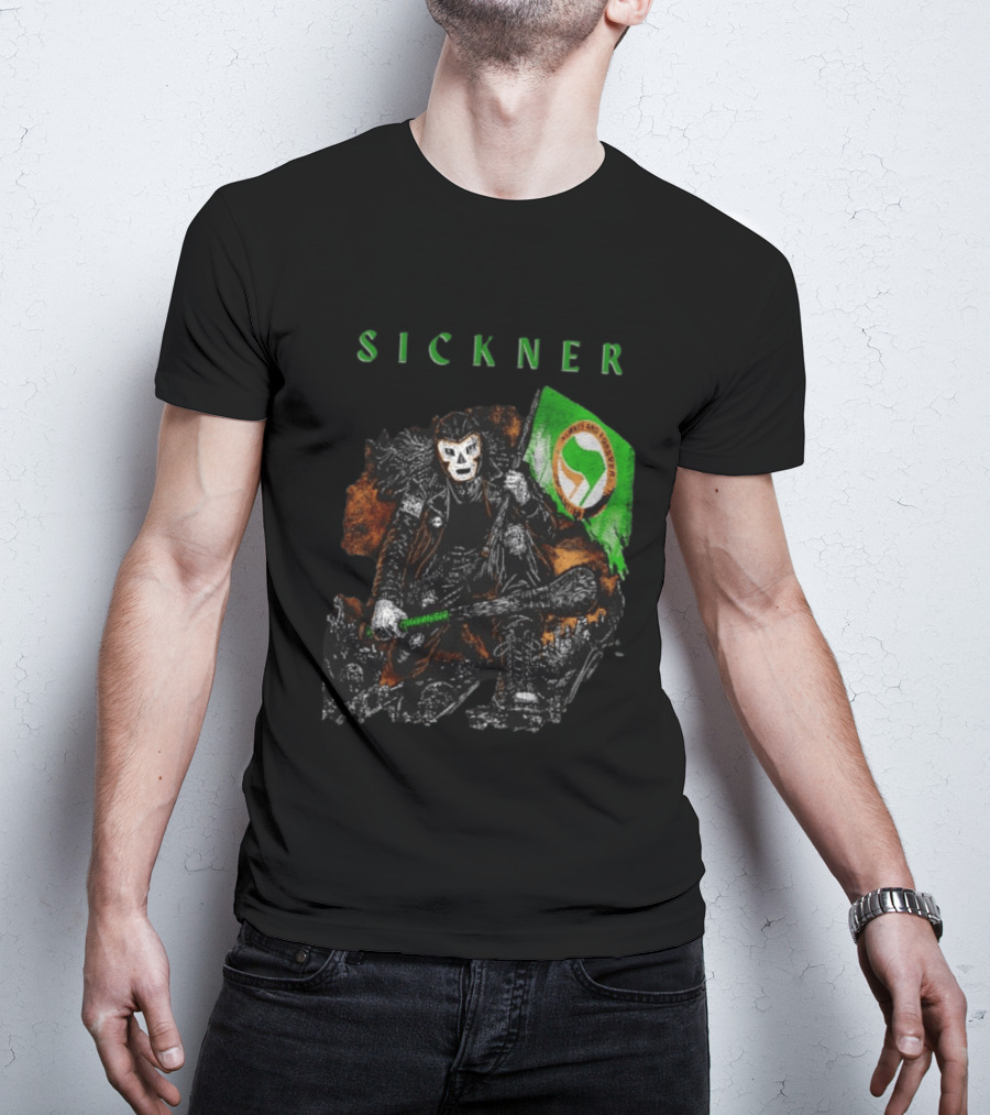 Sickner Mask Warrior Always And Forever Antifascist Hurling Stick T-Shirt