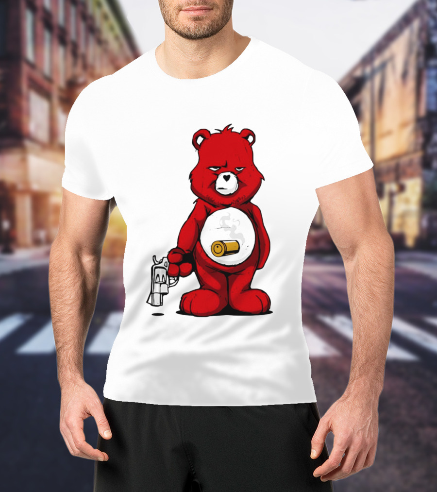 Bang Bear Revolver And Bullet Grunt T-Shirt