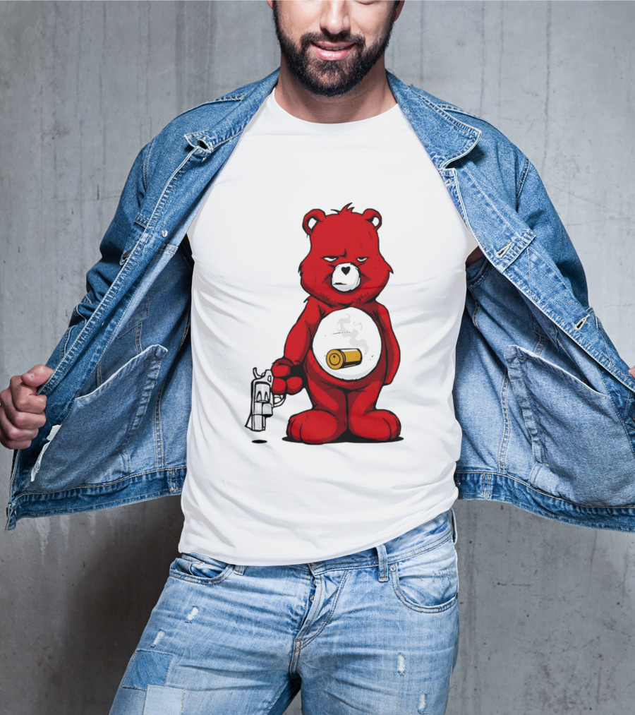 Bang Bear Revolver And Bullet Grunt T-Shirt