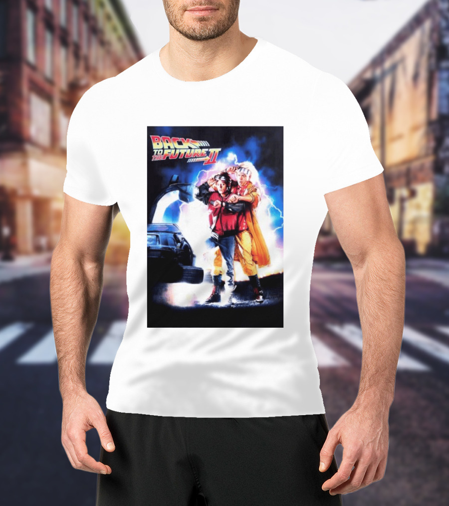 Back To The Future Part II Marty McFly Doc Brown Characters T-Shirt