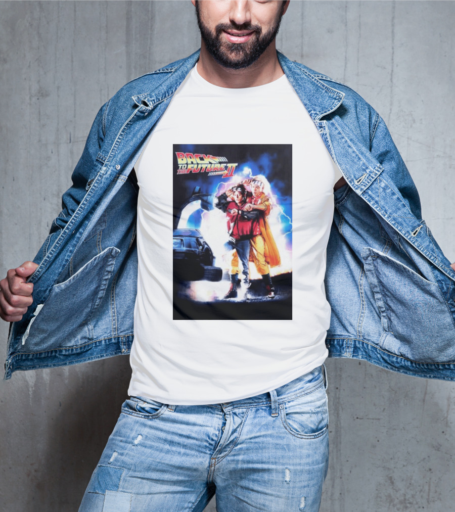 Back To The Future Part II Marty McFly Doc Brown Characters T-Shirt